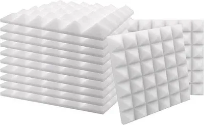 Produktbild von Famanu Schallabsorber Akustikpaneele - 12er Set, 30x30x2,5 cm, mehrfarbig