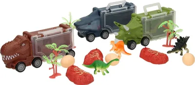 Zdjęcie produktu dla Zestaw ciężarówek Dino i rekin, 3 szt.