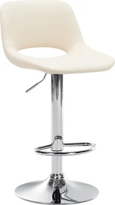 Produktbild von Barhocker Camden Kunstleder chrom - grau