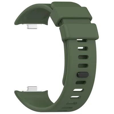 Zdjęcie produktu dla Silikonowy pasek BStrap do zegarka Xiaomi Redmi Watch 4, ciemnozielony