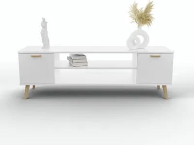 Obrázek produktu pro Skříňka RTV Focus bílá 135 cm - skandinávská