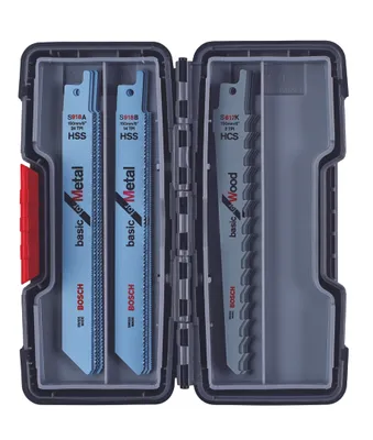 Obrázek produktu pro Bosch 2 607 010 901, Nůž pro ocasovou pilu, Kov, Dřevo, Černá, Šedá, 15 kusů
