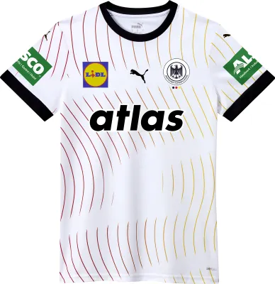 Produktbild von Puma DHB Trikot 2025 Home Damen weiß schwarz Gr 2XL