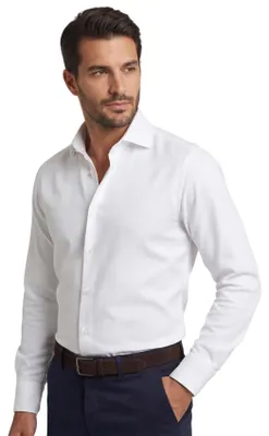 Produktbild von Ledub modern fit overhemd, wit twill