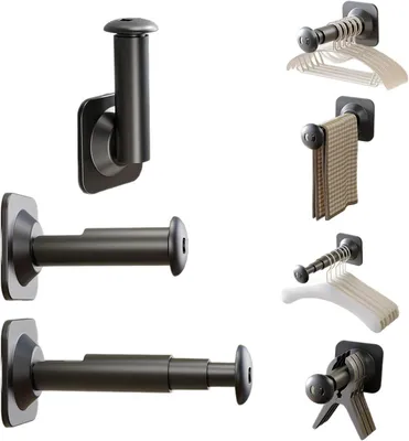 Imagen del producto de Ganchos adhesivos para colgar, telescópicos, de 20,5 cm, para la cocina