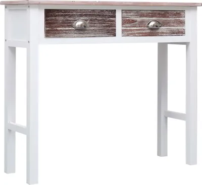 Obrázek produktu pro vidaXL Konzolový stolek Brown 90×30×77 cm Dřevo