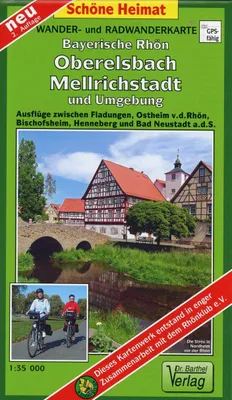 Produktbild von Bayerische Rhön, Oberelsbach, Mellrichstadt und Umgebung Radwander- und Wanderkarte 1 : 35 000