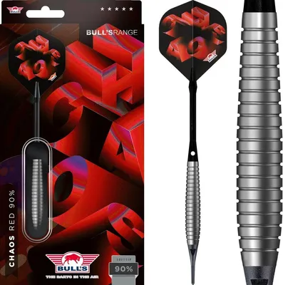 Produktbild von Bull's Chaos Red 90% Softdarts