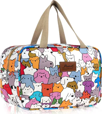 Image de Toilettes Aucuu taille réelle, Toilettes de voyage, trousse de toilette pour femme, organisateur de voyage pour le maquillage, grandes Toilettes, trousse de maquillage avec poignée pour accessoires, pour femmes et hommes
