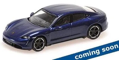 Produktbild von Minichamps 1:87 PORSCHE TAYCAN TURBO S - 2019 - BLUE METALLIC