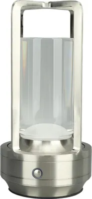 Zdjęcie produktu dla Bezprzewodowa lampa stołowa 3 kolory Bezstopniowe ściemnianie Lampa stołowa LED Akumulatorowa lampa dotykowa Lampka nocna na szafkę nocną Srebrny