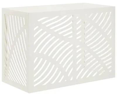 Zdjęcie produktu dla vidaXL Osłona klimatyzacji biała 100 x 50 x 70 cm stalowa