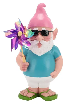 Zdjęcie produktu dla Figurka ogrodowego gnomu z żywicy na zewnątrz