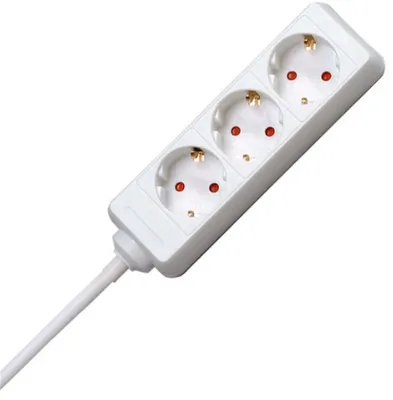 Produktbild von Kopp 128690659, 5 m, Drinnen, Typ F, Rot, Weiß, 3 AC-Ausgänge, 16 A