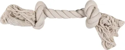 Produktbild von Karlie Kauseil 2 Knoten - Hundespielzeug - S - Baumwolle - Weiß -22x7x5 cm