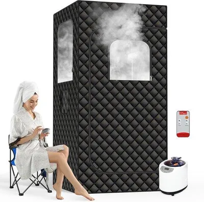 Immagine prodotto di Sauna elettrica a vapore per uso domestico - Modello grande 3L 1200W con telecomando