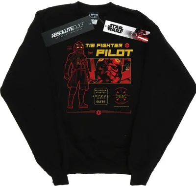 Produktbild von Star Wars - "Tie Fighter Pilot" Sweatshirt für Herren BI45769 (3XL) (Schwarz)