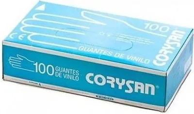 Obrázok produktu pre Vinylové rukavice strednej veľkosti 100 kusov Corysan