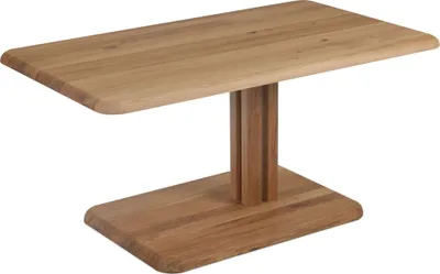 Produktbild von Couchtisch Carolann höhenverstellbar 100 x 60 x 48,5-67,5 Wohnzimmertisch Massivholz Wildeiche 16124