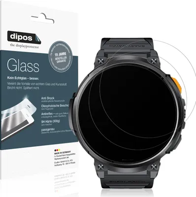 Produktbild von 2x Schutzfolie für Dremac FV6-A 1.85 Zoll matt - Anti-Shock 9H Folie dipos Glass Kunststoffglas