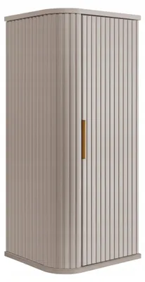Zdjęcie produktu dla Półsłupek Łazienkowy Szafka Wisząca 79 Cm Kaszmir Ryflowane Fronty Mdf
