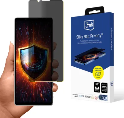 Produktbild von 3mk Display Schutzfolie Privatisierung Film Handyfolie Silky Matt Privacy für Sony Xperia 5 V Self-Heal