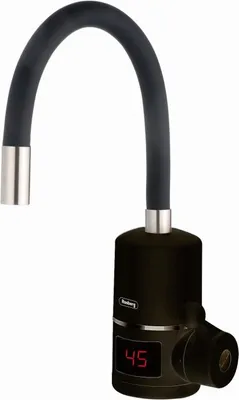 Obrázek produktu pro Ohřívač vody Rosberg R57100H, Nástěnný, 3300 W, 30–60 °C, Flexibilní silikonová hadice, IPX4, Černý