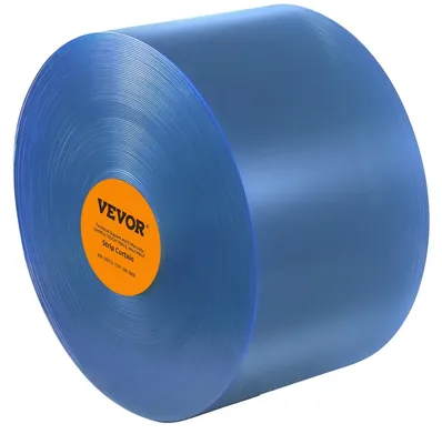 Immagine prodotto di Tenda a strisce VEVOR, 24 m di lunghezza x 20 cm di larghezza x 2 cm di spessore, tenda a strisce in PVC trasparente e liscia in rotolo grande, strisce in plastica per porte di supermercati,