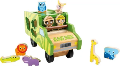 Produktbild von Small Foot 4766 Steckbus Safari, bunt (1 Stück)