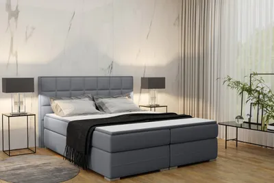 Obrázok produktu pre Kontinentálna posteľ DAMALO s úložnou funkciou, látka Soro, 3 farby Sivá 160x200 cm