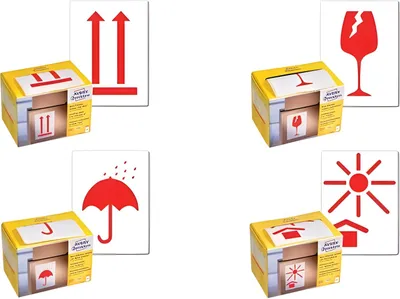 Produktbild von AVERY Zweckform Symbol-Hinweis-Etik ettenrolle, neonrot (72072520)