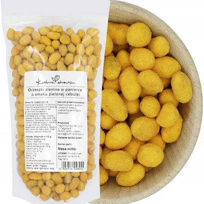 Produktbild von Erdnüsse im Teigmantel Frühlingszwiebel Geschmack | Knuspriger Snack