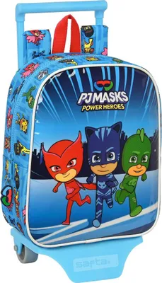 Image de Safta Pjmasks Mini 232 Sac à dos à roulettes bleu bleu One Size