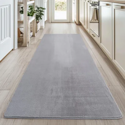 Zdjęcie produktu dla Homebyhome Prany Dywan Krótkow?osy Antypo?lizgowy i Mi?kki Nowoczesny Jednolity Design do Salonu i Sypialni, Rozmiar: 80x250 cm