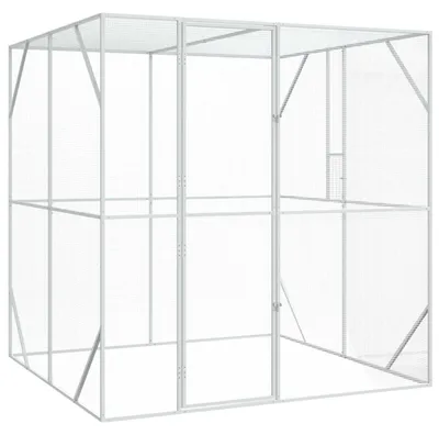 Obrázek produktu pro Ptačí klec Antracit 209 x 202 x 214 cm Pozinkovaná ocel