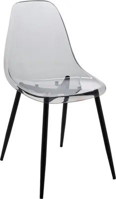 Produktbild von Stuhl Dabdalhad, PET-Sessel, ergonomischer Esszimmerstuhl, Besprechungssitz, 53 x 46 x 81 cm, geräuchert