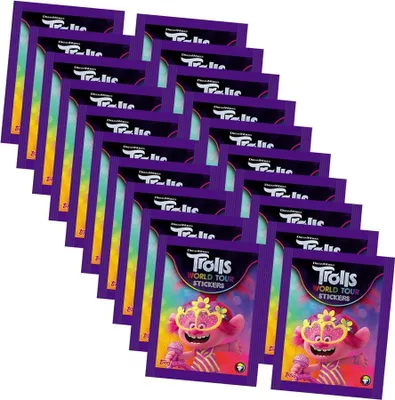 Produktbild von Trolls World Tour (2020 - Sticker & Stickercards - 20 Tüten