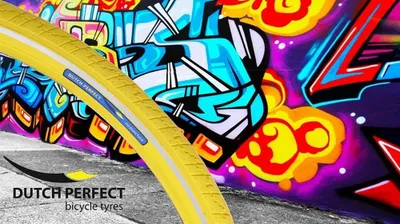 Immagine prodotto di Dutch Perfect | Buitenband | 28 x 1 ½" / 40-635 | Giallo con riflesso
