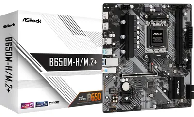 Image de ASRock B650M-H/M.2+ AM5 mATX HDMI/DP DDR5