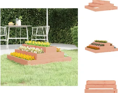 Produktbild von vidaXL Pflanzkübel 80x80x27 cm Massivholz Douglasie -  Blumentöpfe & Pflanzgefäße