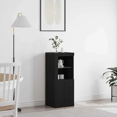Immagine prodotto di credenza vidaXL LED look rovere nero 41 x 37 x 100 cm