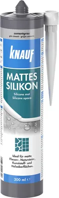 Produktbild von Knauf Mattes Silikon zementgrau 300 ml