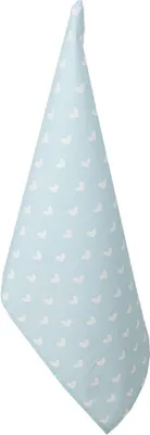 Produktbild von Clayre & Eef Geschirrtuch 47x70 cm Blau Baumwolle Herzen