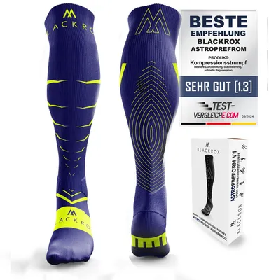 Produktbild von BLACKROX VIPEROX Kompressionsstrümpfe – Laufen Regeneration Sport (S-M (37-41)