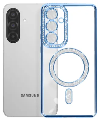 Produktbild von Avizar, MagSafe Hülle mit Strassrahmen für Samsung Galaxy A37, Blau