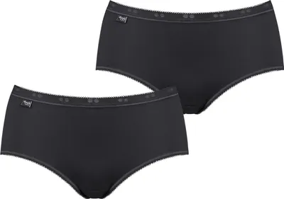 Produktbild von sloggi Damen Midislip 2-Pack Basic+ - BLACK - Größe 48