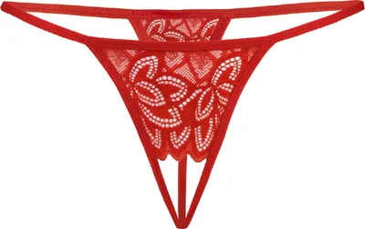 Obrázok produktu pre Teyli Ouvert tangá s kvetinovou čipkou Osa Female 3107T red S/M