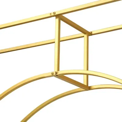 Produktbild von Hintergrund, Standardgold, Größe L, 1,8 x 2,4 m, Kohlefaserstahlrahmen, Dekoration für Hochzeiten