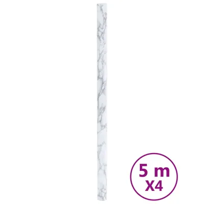 Produktbild von vidaXL Möbelfolien Selbstklebend Marmor-Optik Weiß 90x500 cm PVC