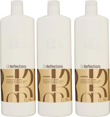 Produktbild von Wella Oil Reflections 3 x 1000 ml Shampoo Feuchtigkeitsshampoo Set